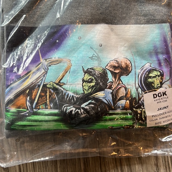 DGK Jaunt Hoody in Heather Gunmetal Gray. - Picture 5 of 6